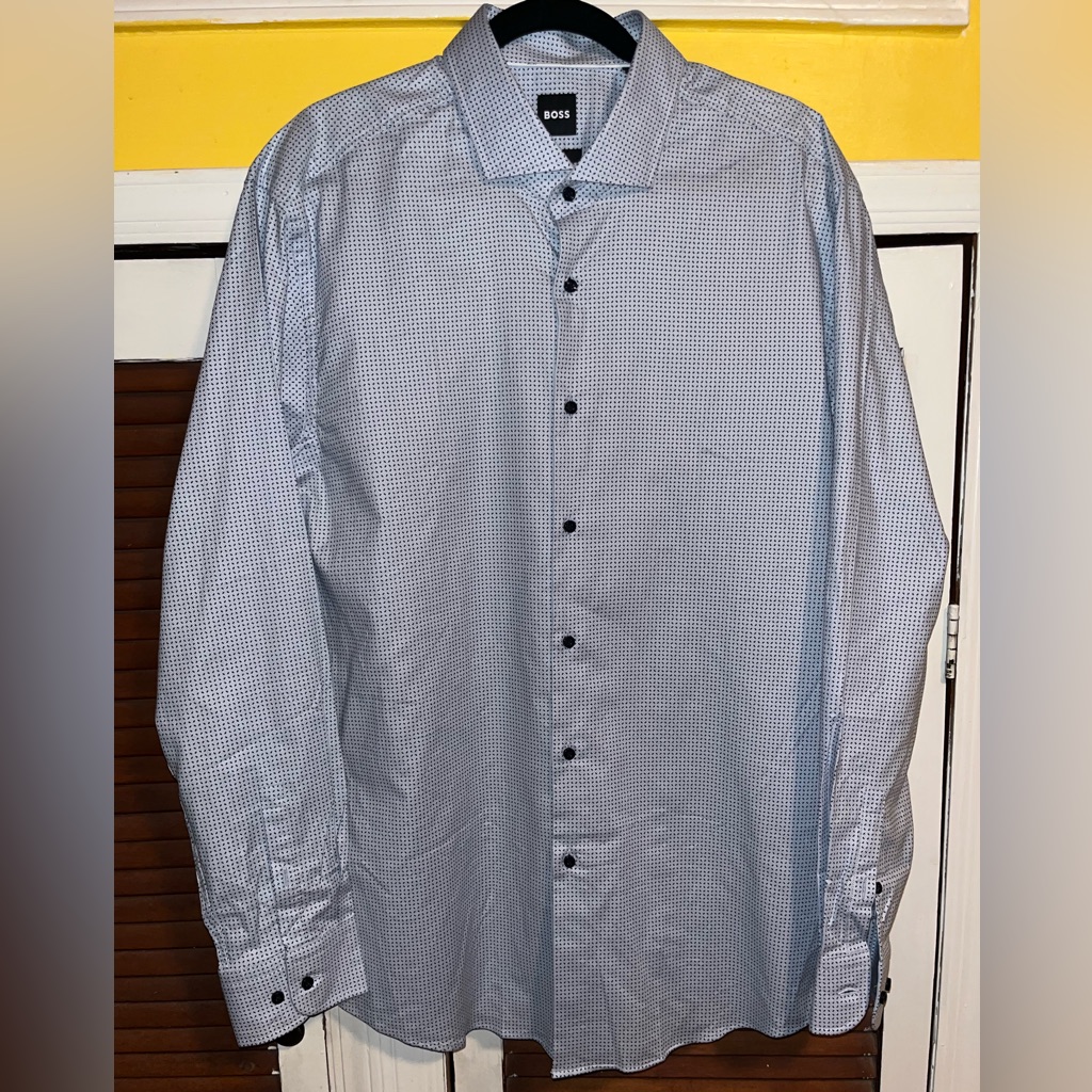 Hugo Boss Slim Fit Printed Dress Shirt